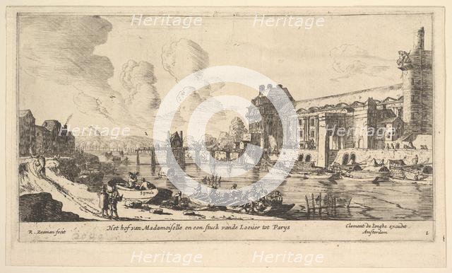View of the Louvre and the Tuileries, from Views of Paris and Neighborhoods, plate 1, 17th century. Creator: Reinier Zeeman.