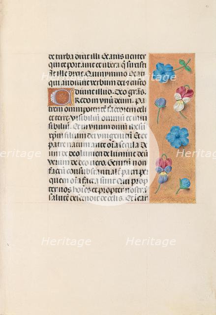 Hours of Queen Isabella the Catholic, Queen of Spain: Fol. 91r, c. 1500. Creator: Master of the First Prayerbook of Maximillian (Flemish, c. 1444-1519); Associates, and.