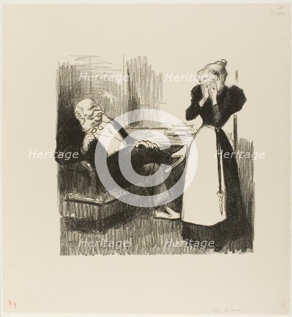 Freedom from Labor, 1894. Creator: Theophile Alexandre Steinlen.