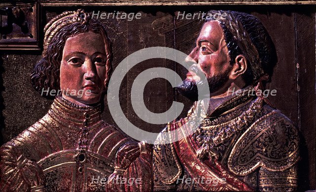 Carlos V (1500 - 1558), King of Spain and Emperor of Germany, Isabel of Portugal (1503 - 1539), e…