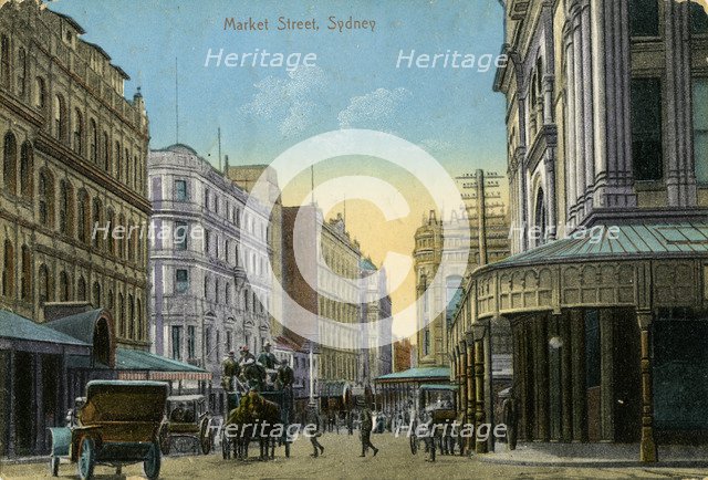 Market Street, Sydney, New South Wales, Australia, c1900-c1919. Artist: Unknown