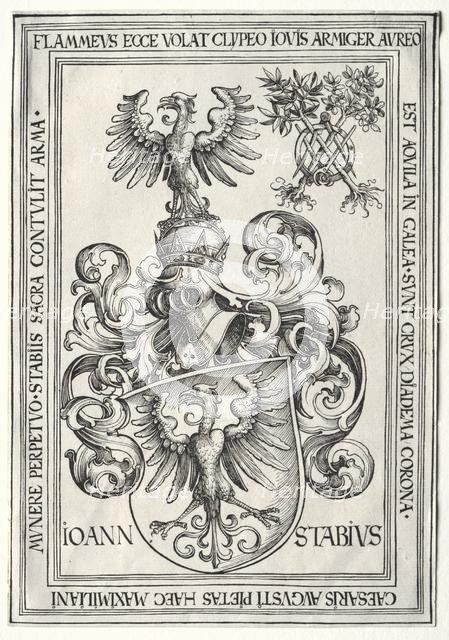 Coat of Arms of Johann Stabius. Creator: Wolf Traut (German, c. 1486-1520).