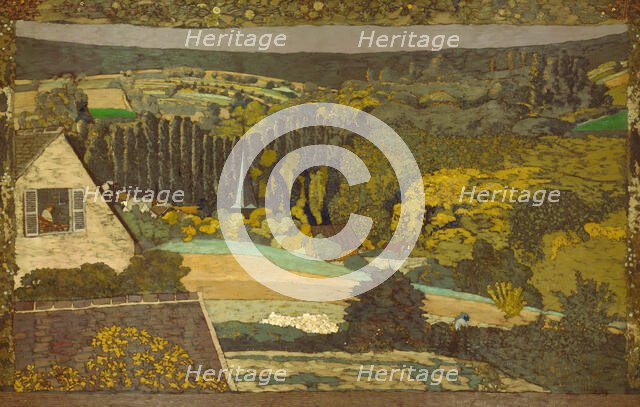 Landscape: Window Overlooking the Woods, 1899. Creator: Edouard Vuillard.