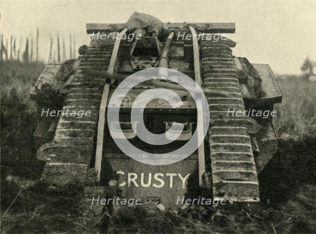 British Mark IV tank on the Western Front, First World War, c1917, (c1920). Creator: Unknown.