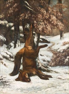 The Dead Fox,  c.1864. Creator: Gustave Courbet.
