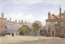 View of New Inn, Wych Street, Westminster, London, 1882.                Artist: John Crowther