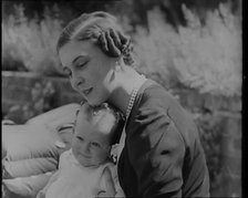 Prince Edward of Kent with His Mother, Marina, Her Royal Highness The Duchess of Kent, 1936. Creator: British Pathe Ltd.