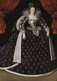 Portrait of Marie de Médici (1575-1642), 1610. Creator: Pourbus, Frans, the Younger (1569-1622).