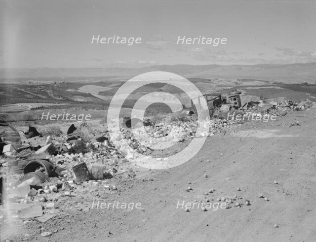 The valley below seen from advertised "lookout point.", Yakima Valley, Washington, 1939. Creator: Dorothea Lange.
