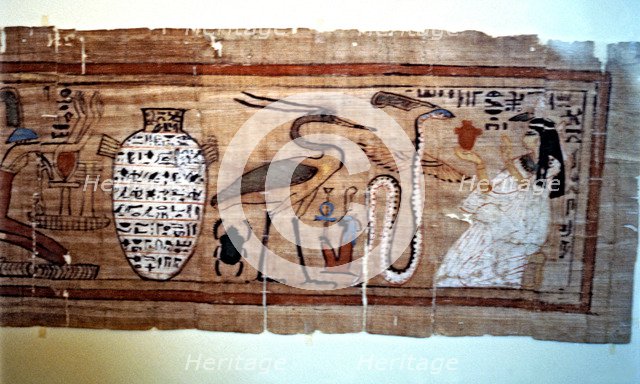 Book of the Dead, detail of a papyrus.