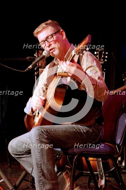 Paul Cowley with The Gogoville Blues Stars, Crawley Blues Club, Hawth, West Sussex, 18 Oct 2019. Creator: Brian O'Connor.