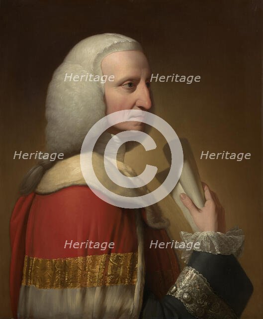 Portrait Of George, First Lord Lyttelton, c1772. Creator: Benjamin West.