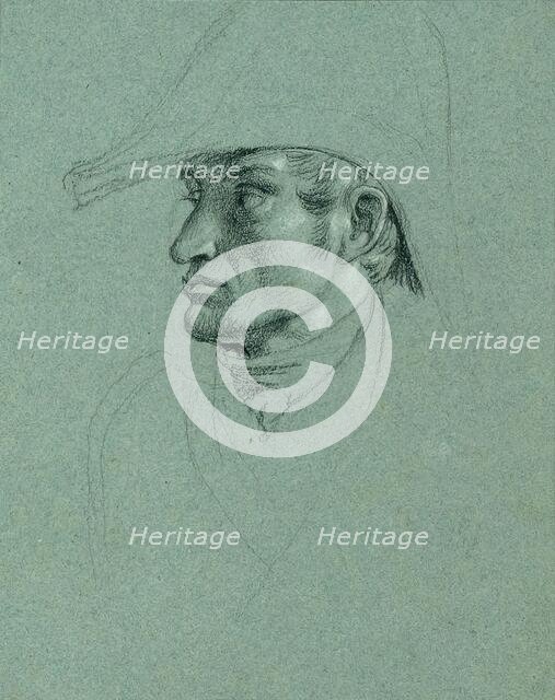 Head study for "Return of Emperor Franz from Pressburg", before 1828. Creator: Johann Peter Krafft.