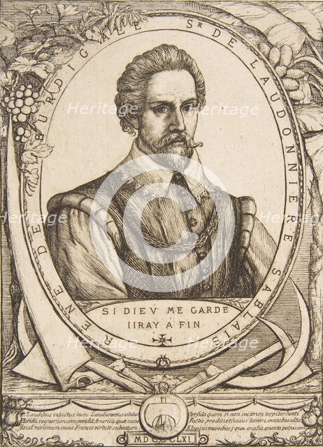 The Colonist René de Laudonnière Sablais, after van de Passe, 1861. Creator: Charles Meryon.