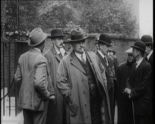 General Secretary of the Transport and General Workers Union Ernest Bevin Standing With..., 1922. Creator: British Pathe Ltd.