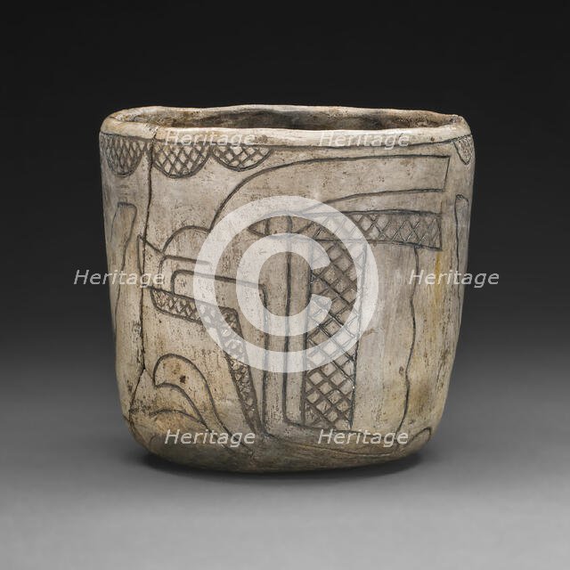 Cup with Profile Head of the Maize God, 800/400 B.C. Creator: Unknown.