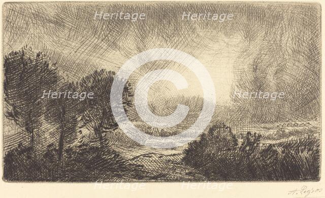 Landscape with Storm (Paysage d'orage). Creator: Alphonse Legros.