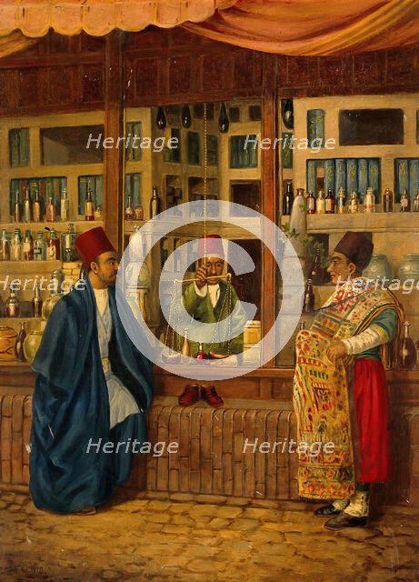 A shop in a bazaar in the Middle East. Creator: Unknown.