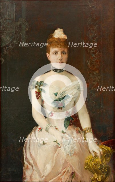 Maria Christina of Austria (1858-1929), Queen of Spain , 1888. Creator: Sorolla y Bastida, Joaquín (1863-1923).