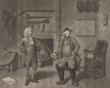 Mr. Foote in the Character of Major Sturgeon, in the Mayor of Garratt, 1765. Creator: Johann Gottfried Haid.