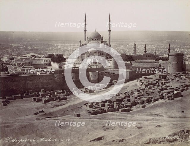 Caire près du Mokkatam, 1870s. Creator: Felix Bonfils.
