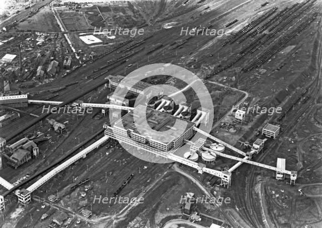 Aerial view of the Manvers coal processing plant, Wath upon Dearne, South Yorkshire, 1964. Artist: Michael Walters