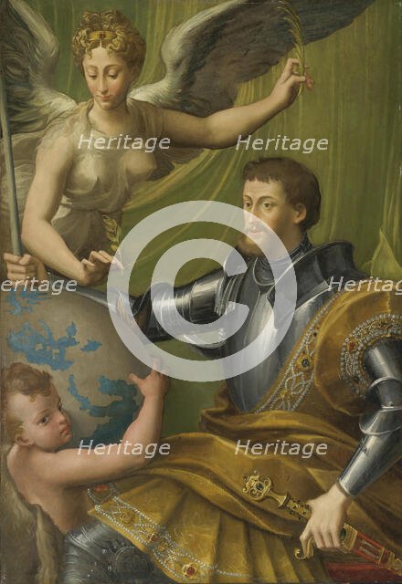 Allegorical portrait of Emperor Charles V (1500-1558), 1529-1530. Creator: Parmigianino (1503-1540).
