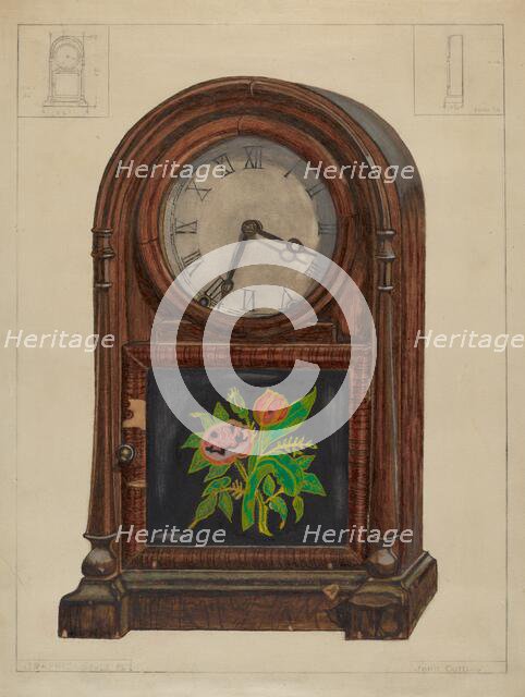 Mantle Clock, c. 1936. Creator: John Cutting.