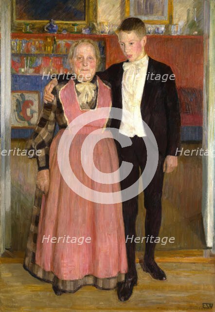 Old Nanny, probably 1906-1909. Creator: Erik Werenskiold.