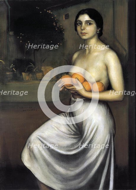 Oranges and Lemons, 1925-1926. Creator: Romero de Torres, Julio (1874-1930).