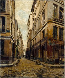 Rue de l'Hotel-Colbert, in 1888, 1888. Creator: Emmanuel Lansyer.