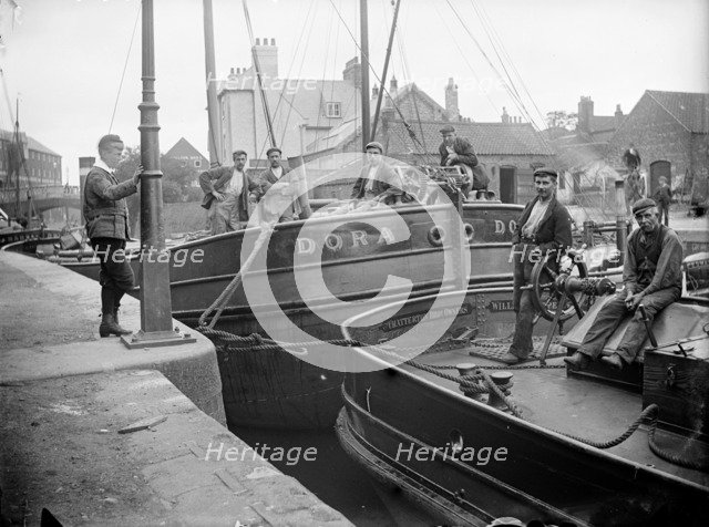Barges at Brigg, Humberside, 1901. Artist: SWA Newton