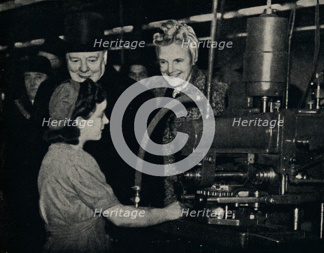 'Tour of Inspection in an Arms Factory', 1940s, (1945).  Creator: Unknown.