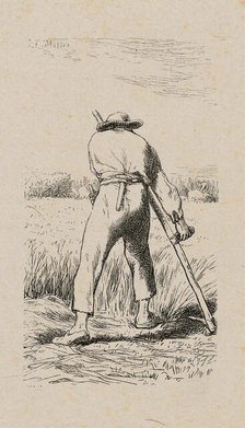 Mower, 1853, after drawing made in 1852. Creator: Jacques-Adrien Lavieille.