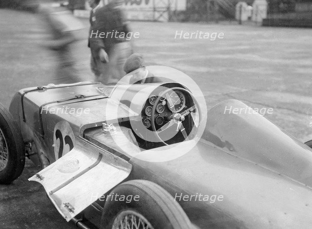 Cocckpit of Arthur Francis Ashby's special-bodied Riley 9 Brooklands, Brooklands, 1932. Artist: Bill Brunell.