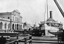 River steamer at the Customs House, Asuncion, Paraguay, 1911. Artist: Unknown