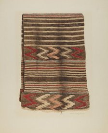 Saddle Blanket, c. 1930. Creator: Ethel Dougan.