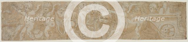 Chariot Drawn by Lions with Amorini, first half 1500s. Creator: Unknown.