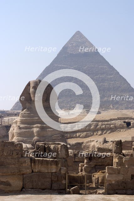 Sphinx, Giza, Egypt, 2007. Creator: Ethel Davies.