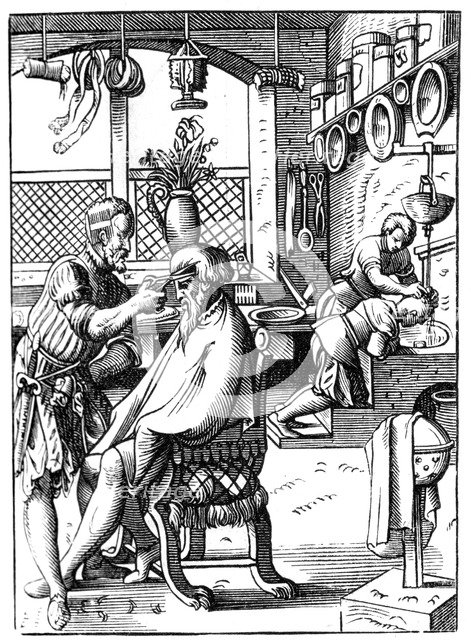 Barber, 16th century (1849).Artist: Jost Amman