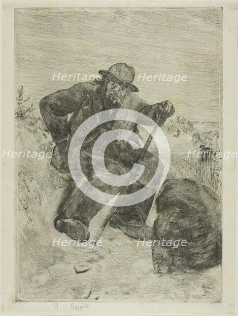 The Exhausted Ragpicker, 1880. Creator: Jean Francois Raffaelli.