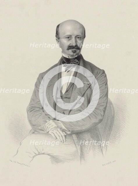 Portrait of the composer Louis Niedermeyer (1802-1861), 1853. Creator: Vogt, Pierre Charles (ca 1810-ca 1890).