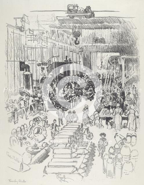 Finishing Shells, 1916. Creator: Joseph Pennell.