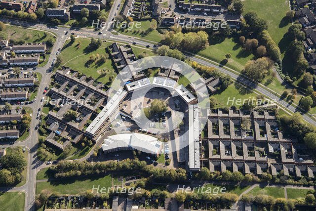 Bishopsfield, aka the Kasbah, an award winning housing estate in Harlow, Essex, 2018. Creator: Damian Grady.