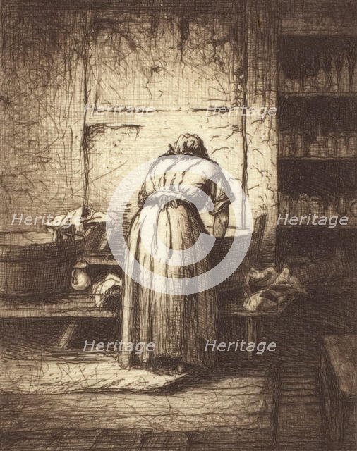 The Washerwoman, 1877. Creator: Henry Farrer.