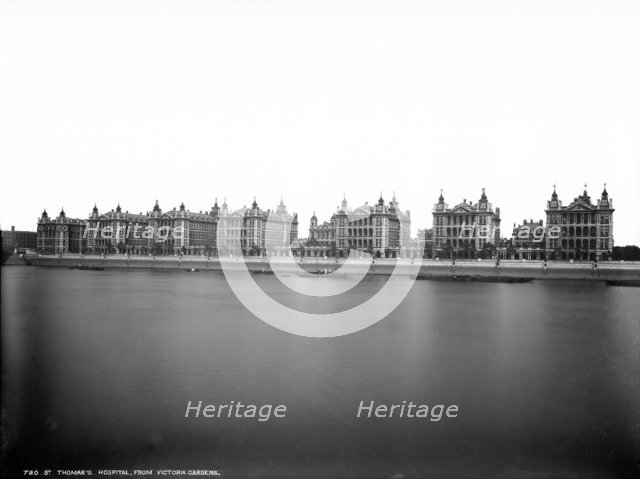 St Thomas' Hospital, Lambeth Palace Road, Lambeth, London, c1871-1900. Artist: York & Son