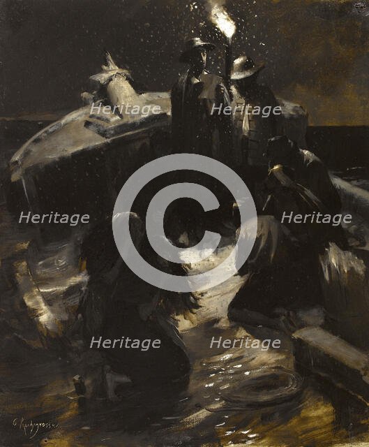 The shipwreck, c1886. Creator: Georges Antoine Rochegrosse.