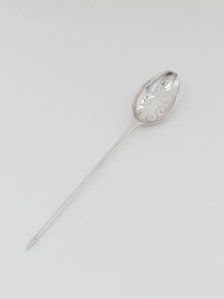 Strainer Spoon, 1760s. Creator: Jeremiah Wool.