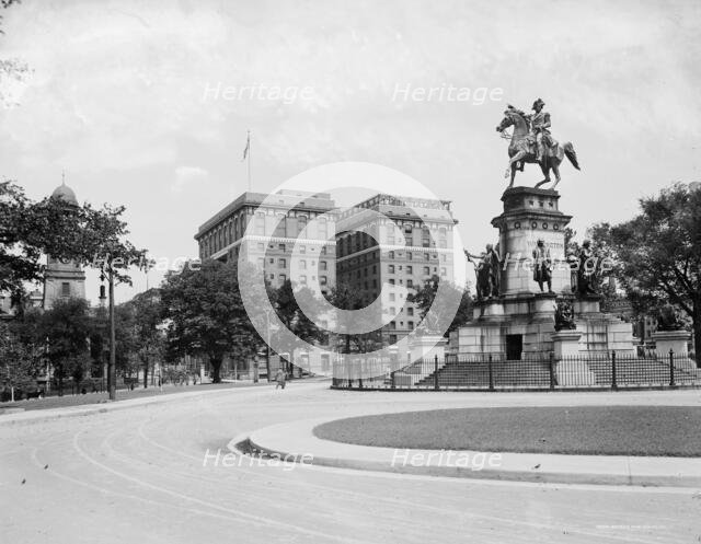 Hotel Richmond from the Capitol, Richmond, Va., c.between 1910 and 1920. Creator: Unknown.
