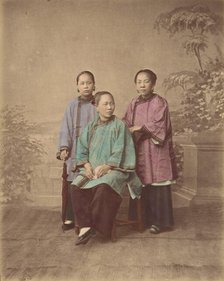 Filles de Shanghai, 1870s. Creator: Baron Raimund von Stillfried.